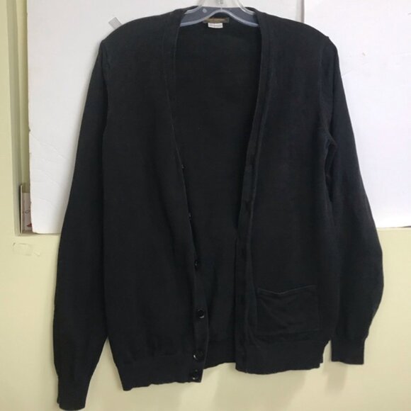 Louis Vuitton Silk Cotton Cardigan Sweater LV Buttons Uniform Monogram Pocket S - Picture 5 of 16